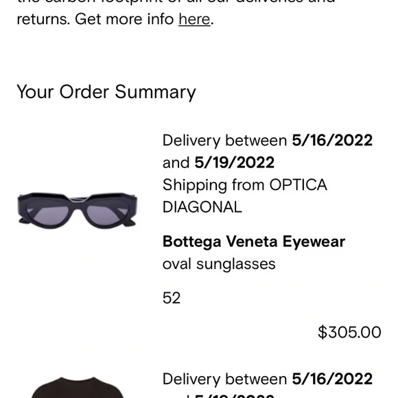 Bottega Veneta BV1031S sunglasses black shades - Picture 4 of 4